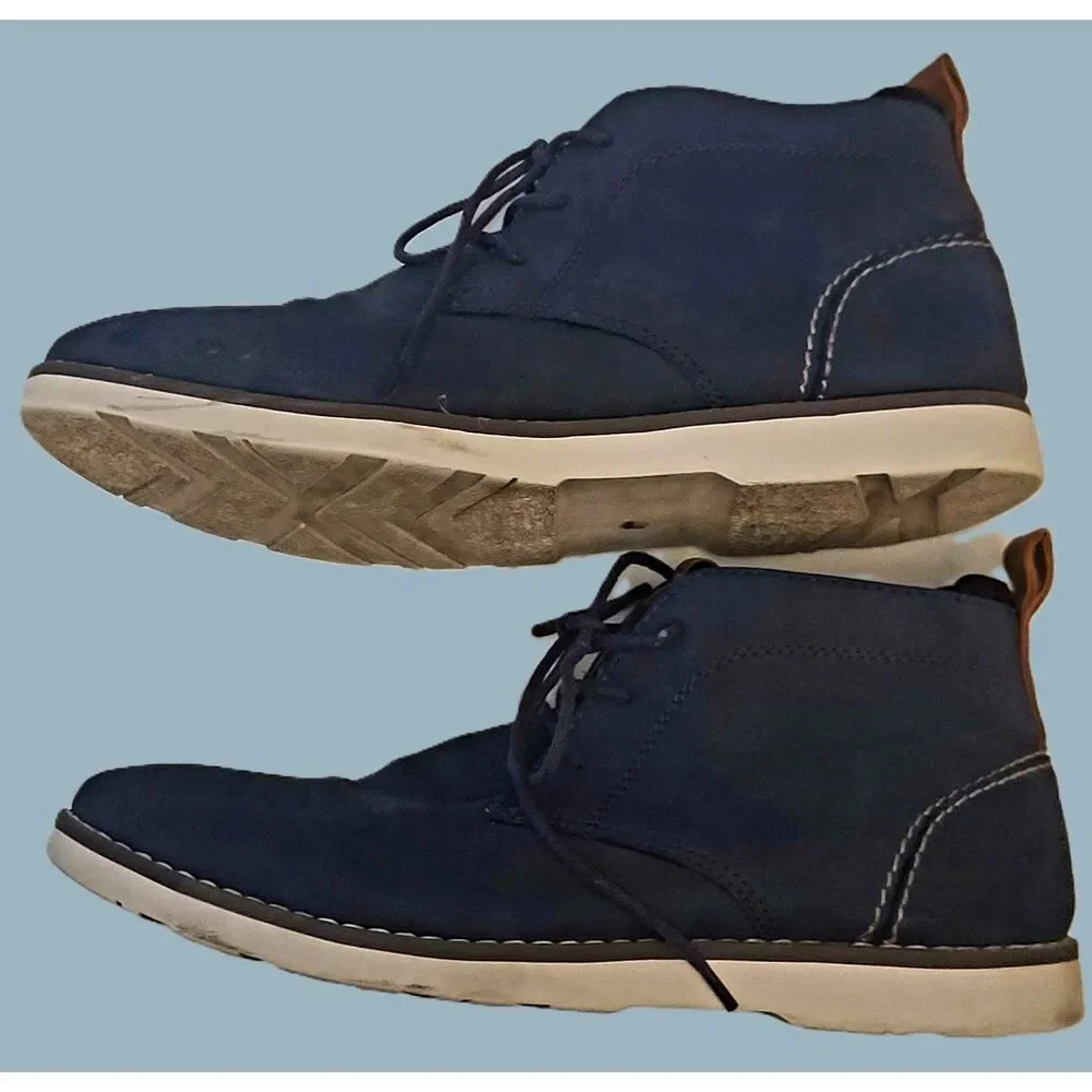 Men's‎ Javier Chukka  Navy Ortholite Boots Sz 9M Sonoma Goods For Life Vitalize